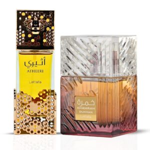 Lattafa Khamrah Dukhan & Atheeri Sprays Bundle Eau de Parfum for Unisex