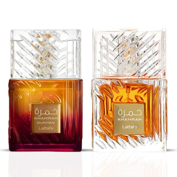 Lattafa Khamrah & Khamrah Dukhan Sprays Bundle Eau de Parfum for Unisex Lattafa Khamrah & Khamrah Dukhan Sprays Bundle Eau de Parfum for Unisex