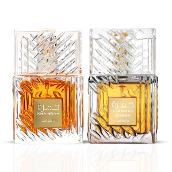 Lattafa Khamrah & Khamrah Qahwa Sprays Bundle Eau de Parfum for Unisex