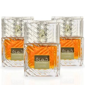 Lattafa Khamrah Pack of 3 Eau de Parfum for Unisex