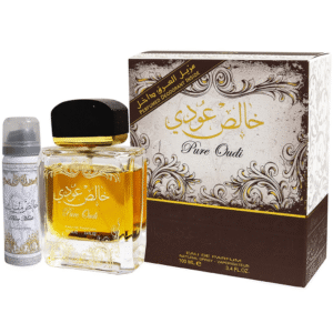 Lattafa Pure Oudi w Deo Eau de Parfum for Unisex – 100 ml