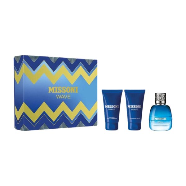Missoni Wave 3 piece Eau de Toilette for Men (Gift Set) Missoni Wave 3 piece Eau de Toilette for Men (Gift Set)