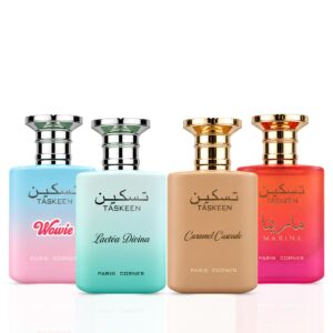 Paris Corner Taskeen Caramel Cascade Marina Wowie & Lactéa Divina Sprays Bundle Eau de Parfum for Unisex