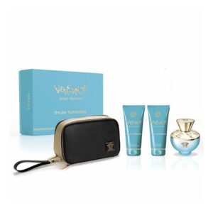 Versace Dylan Turquoise 4 piece v3 Eau de Toilette for Women (Gift Set)