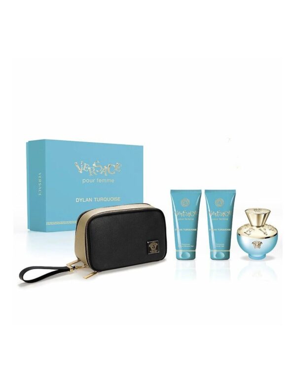 Versace Dylan Turquoise 4 piece v3 Eau de Toilette for Women (Gift Set)