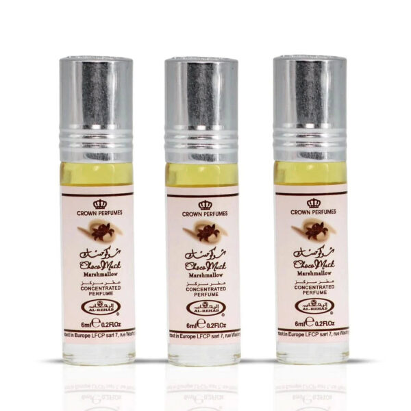 Al Rehab Choco Musk Marshmallow CPO Pack of 3 Perfume Oil for Unisex (Sample)