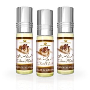 Al Rehab Choco Musk Pack of 3 Perfume Oil for Unisex (Sample)