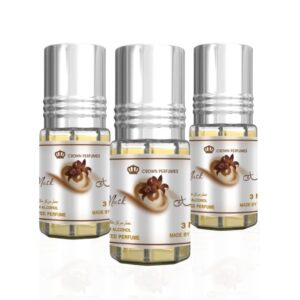 Al Rehab Choco Musk Pack of 3 Perfume Oil for Unisex (Sample)