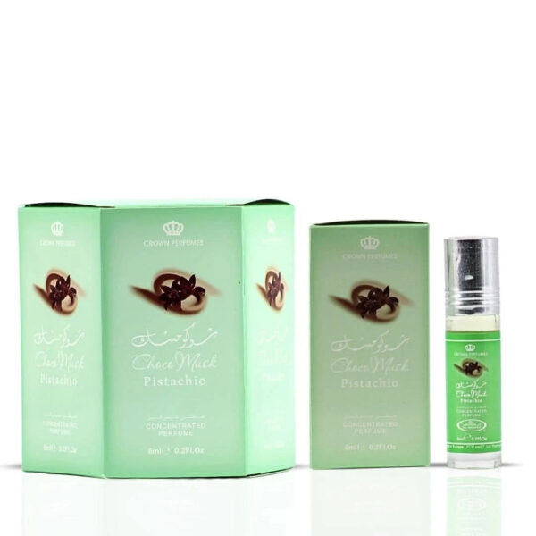 Al Rehab Choco Musk Pistachio CPO Box of 6 Perfume Oil for Unisex