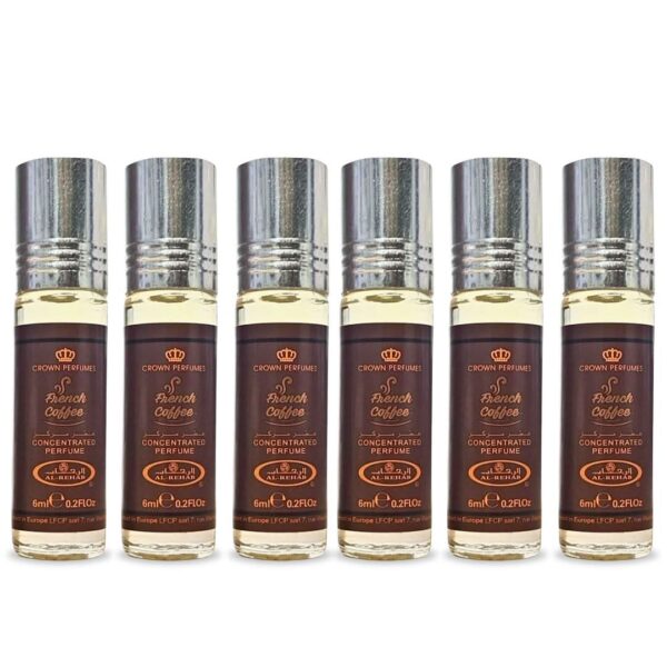 Al Rehab French Coffee Box of 6 Perfume Oil for Unisex (Sample) Al Rehab French Coffee Box of 6 Perfume Oil for Unisex (Sample)