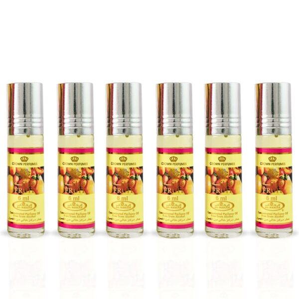 Al Rehab Fruit CPO Box of 6 Perfume Oil for Unisex (Sample)
