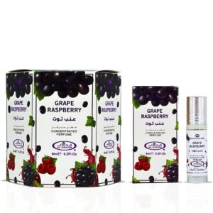 Al Rehab Grape Raspberry CPO Box of 6 Perfume Oil for Unisex