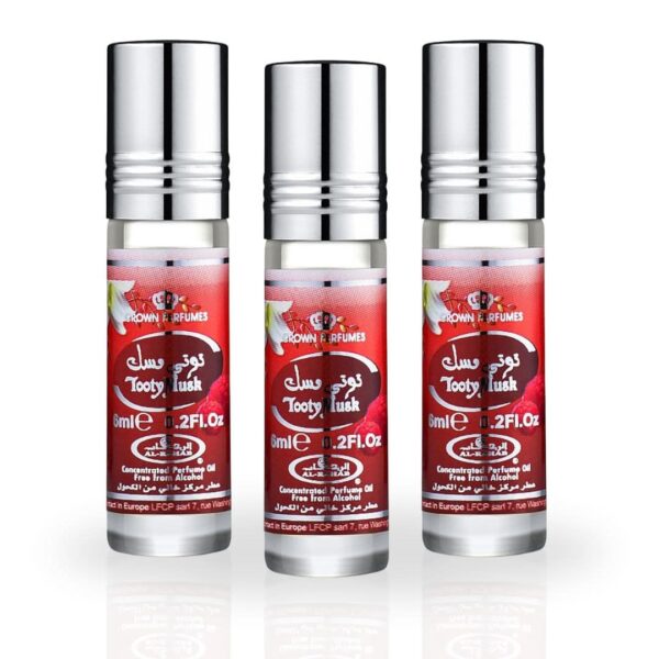 Al Rehab Tooty Musk Pack of 3 Perfume Oil for Unisex (Sample) Al Rehab Tooty Musk Pack of 3 Perfume Oil for Unisex (Sample)