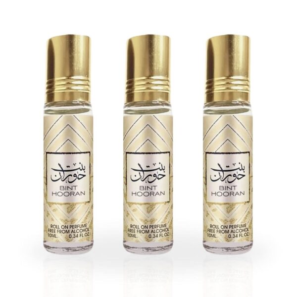 Ard Al Zaafaran Bint Hooran Roll On CPO Pack of 3 Perfume Oil for Unisex (Sample) Ard Al Zaafaran Bint Hooran Roll On CPO Pack of 3 Perfume Oil for Unisex (Sample)