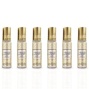 Ard Al Zaafaran Bint Hooran Roll On CPO Pack of 6 Perfume Oil for Unisex (Sample)