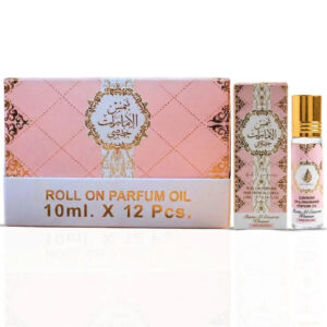 Ard Al Zaafaran Pink Blush Shams Al Emarat Khususi Roll On Pack of 12 Perfume Oil for Unisex (Sample)