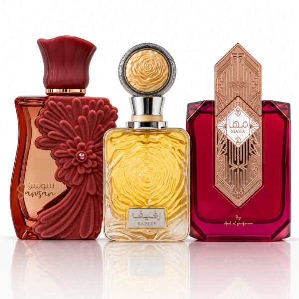 Ard Al Zaafaran Rafeef Sawsan & Maha Sprays Bundle Eau de Parfum for Unisex