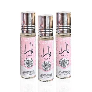 Ard Al Zaafaran Yara Roll On CPO Pack of 3 Perfume Oil for Unisex (Sample)