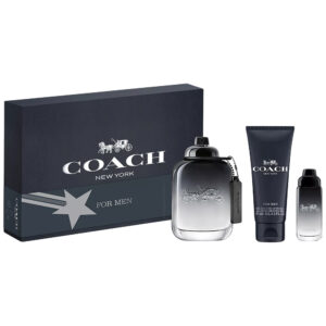 Coach New York Black and Shower Gel Eau de Toilette for Unisex (Gift Set)