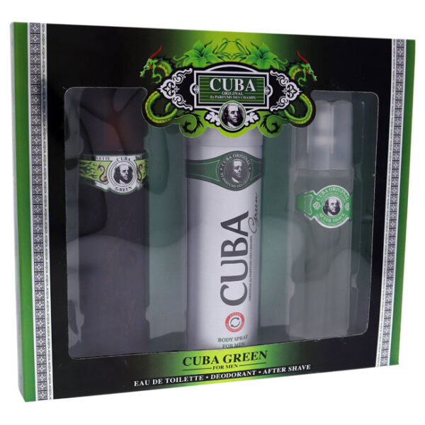 Cuba Green 3 Pc for Men (Gift Set) Cuba Green 3 Pc for Men (Gift Set)