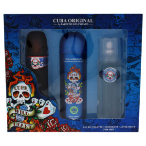 Cuba Wild Heart 3 Pc for Men (Gift Set)