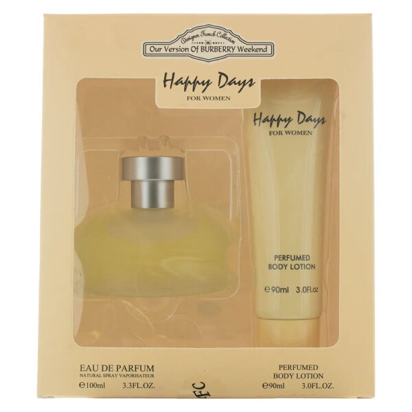Designer French Collection Happy Days Eau de Parfum for Women (Gift Set)
