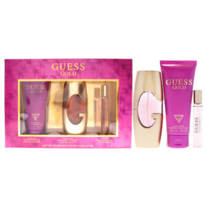 Guess Gold 3 Pc for Women (Gift Set)