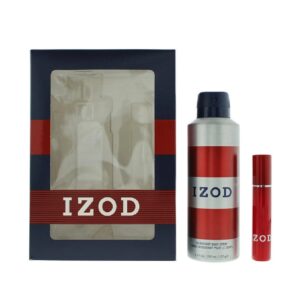 Izod Red Eau de Toilette for Men (Gift Set)