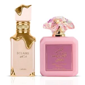 Lattafa Eclaire & Pink Blush Shams Al Emarat Khususi by Ard Al Zaafaran Sprays Bundle Eau de Parfum for Unisex