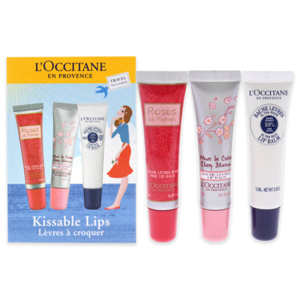 L'Occitane LOccitane Kissable Lips 3 Pc Default Title for Women (Gift Set)