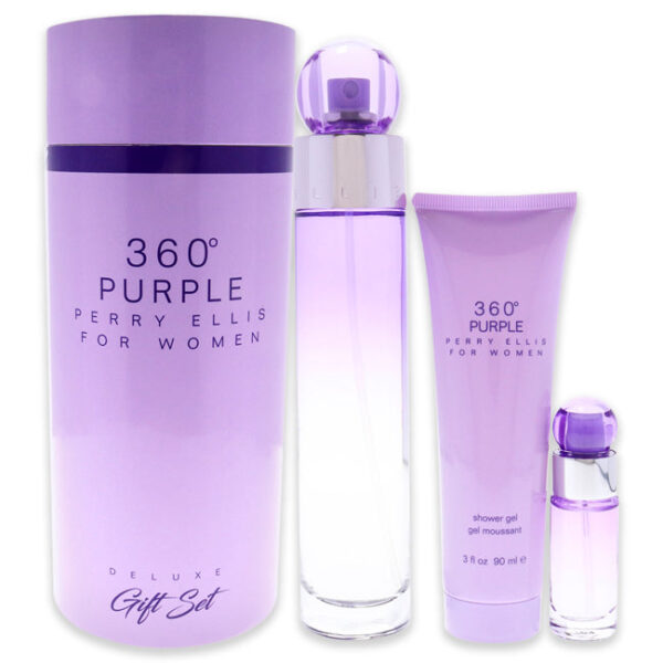 Perry Ellis 360 Purple 3 Pc Default Title for Women (Gift Set)