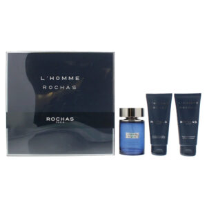 Rochas L’homme 3 piece Eau de Toilette for Men (Gift Set)