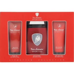 Tonino Lamborghini Sportivo 3 piece Eau de Toilette for Men (Gift Set)