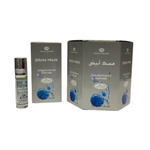 White Musk . Roll on by Al Rehab Box of 6 Perfume Oil for Unisex (Sample)